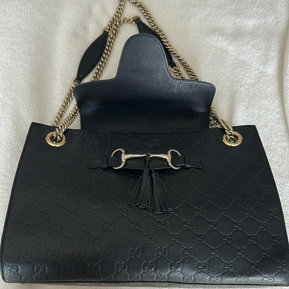 Large Guccissima Emily Shoulder Bag - Picture 13 of 14